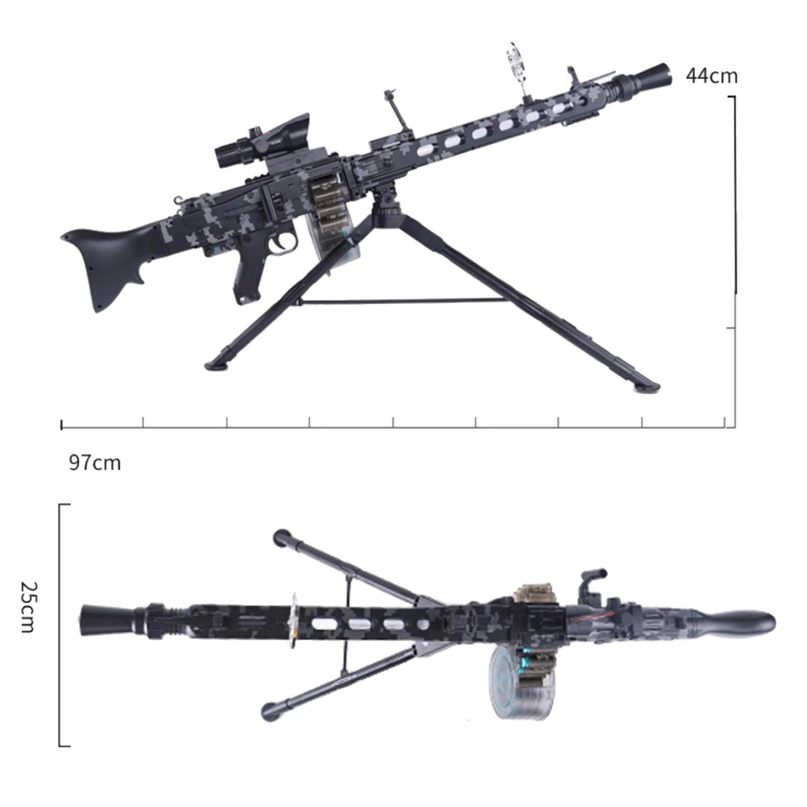 MG3 Nerf Automatic Light Machine Gun With Tripod