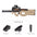 Semi Automatic Orbeez Submachine Gun With Flashlight - P90